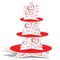 Party Central Club Pack of 12 Red and White Valentine's Hearts Cupcake Stand Centerpieces 16"